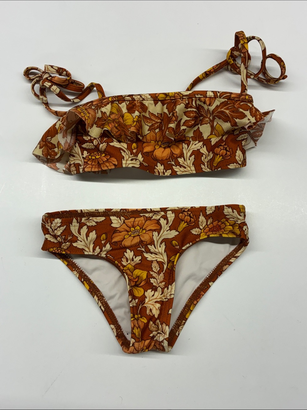 NEW Zimmerman Floral Ruffle Bikini Set Size 1